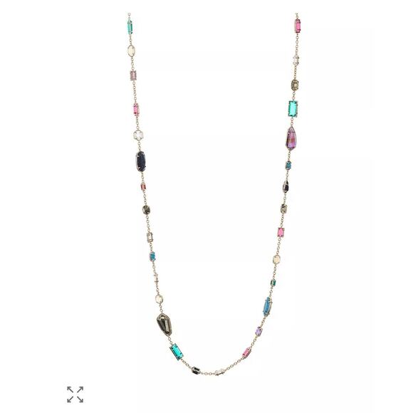 Kendra Scott Long Joann Necklace, $89 Retail 34 inch multi colors and shapes - Picture 2 of 6